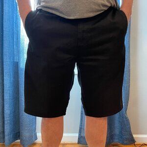 Volcom Men's Black Flat Front Shorts